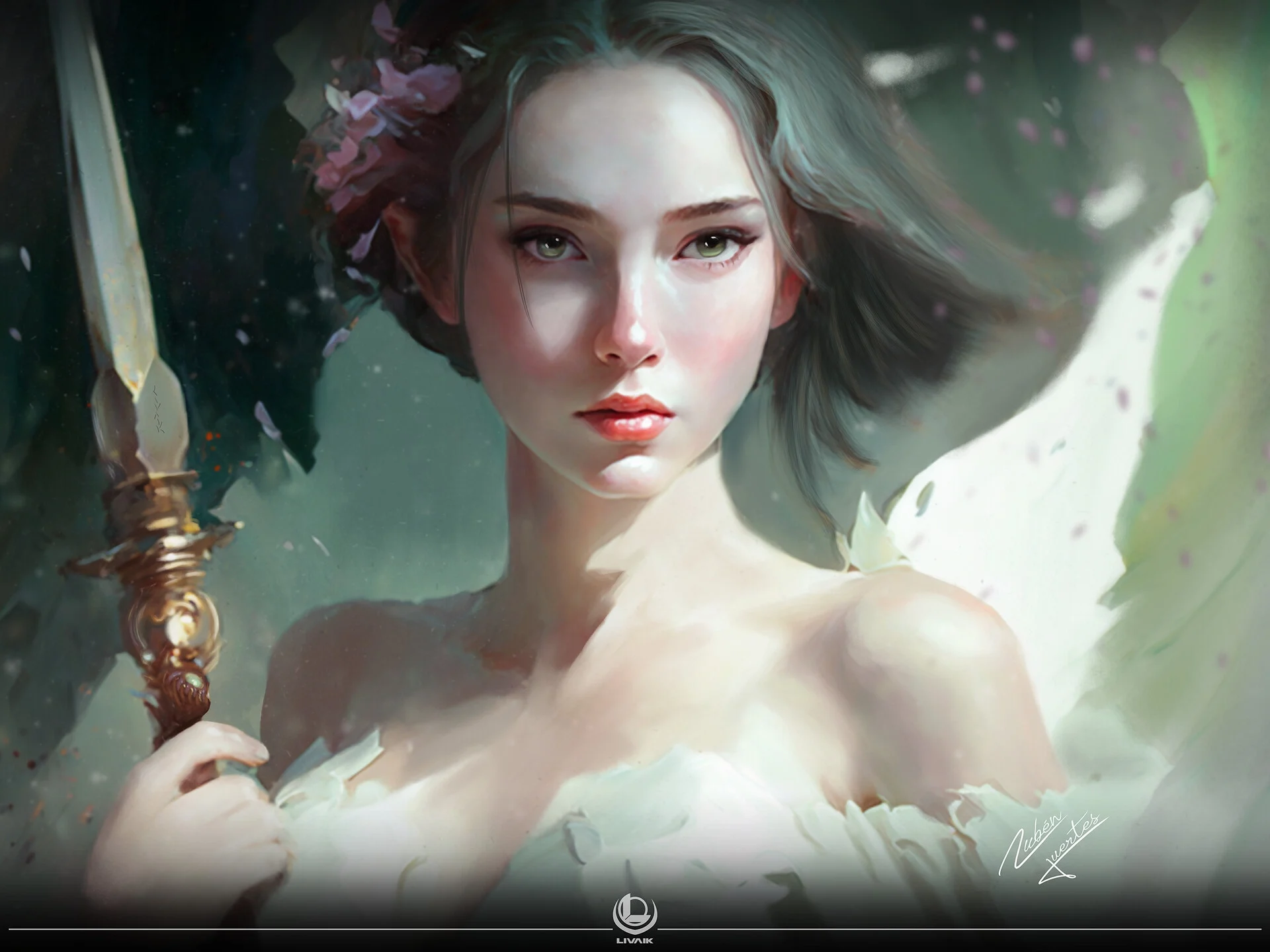 Rhea’s Reflection — Illustration by Rubén Fuertes (2023)