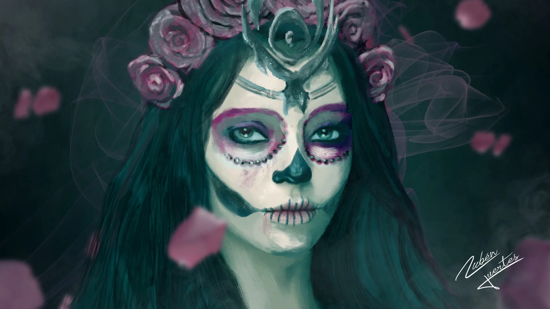 The Lady — Illustration by Rubén Fuertes (2020)