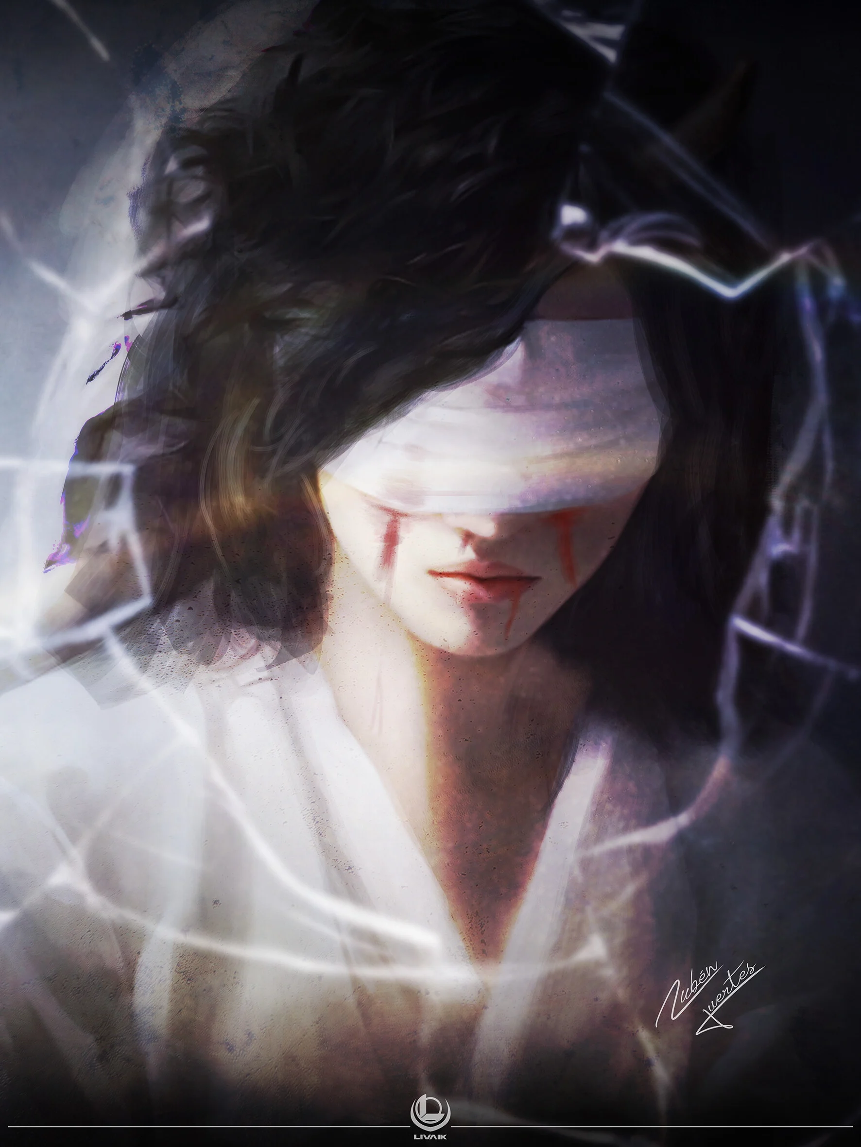 The Blindfold — Illustration by Rubén Fuertes (2023)